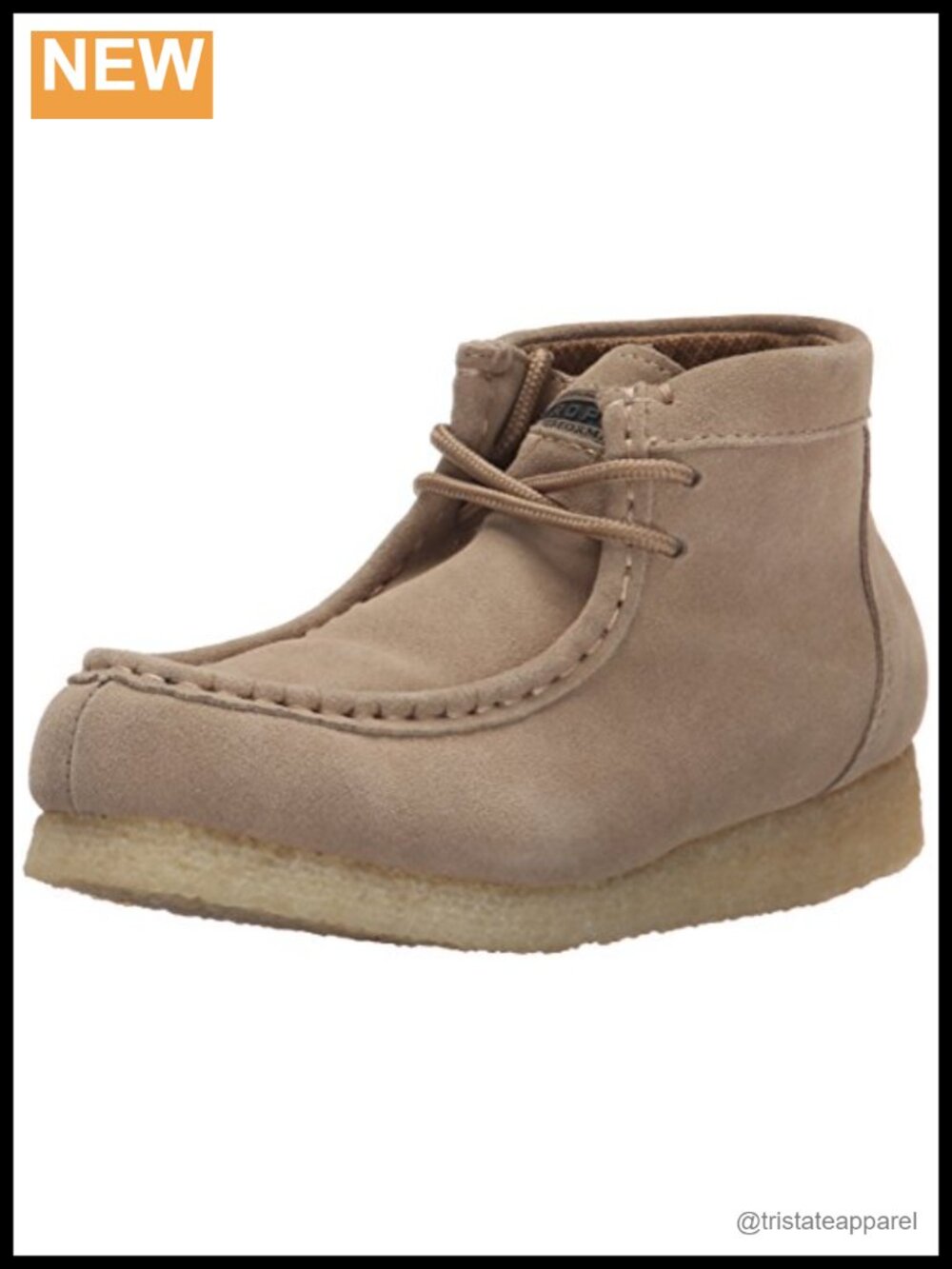 Genuine Sand Suede Lace Up Ankle Boots Women's Chukka